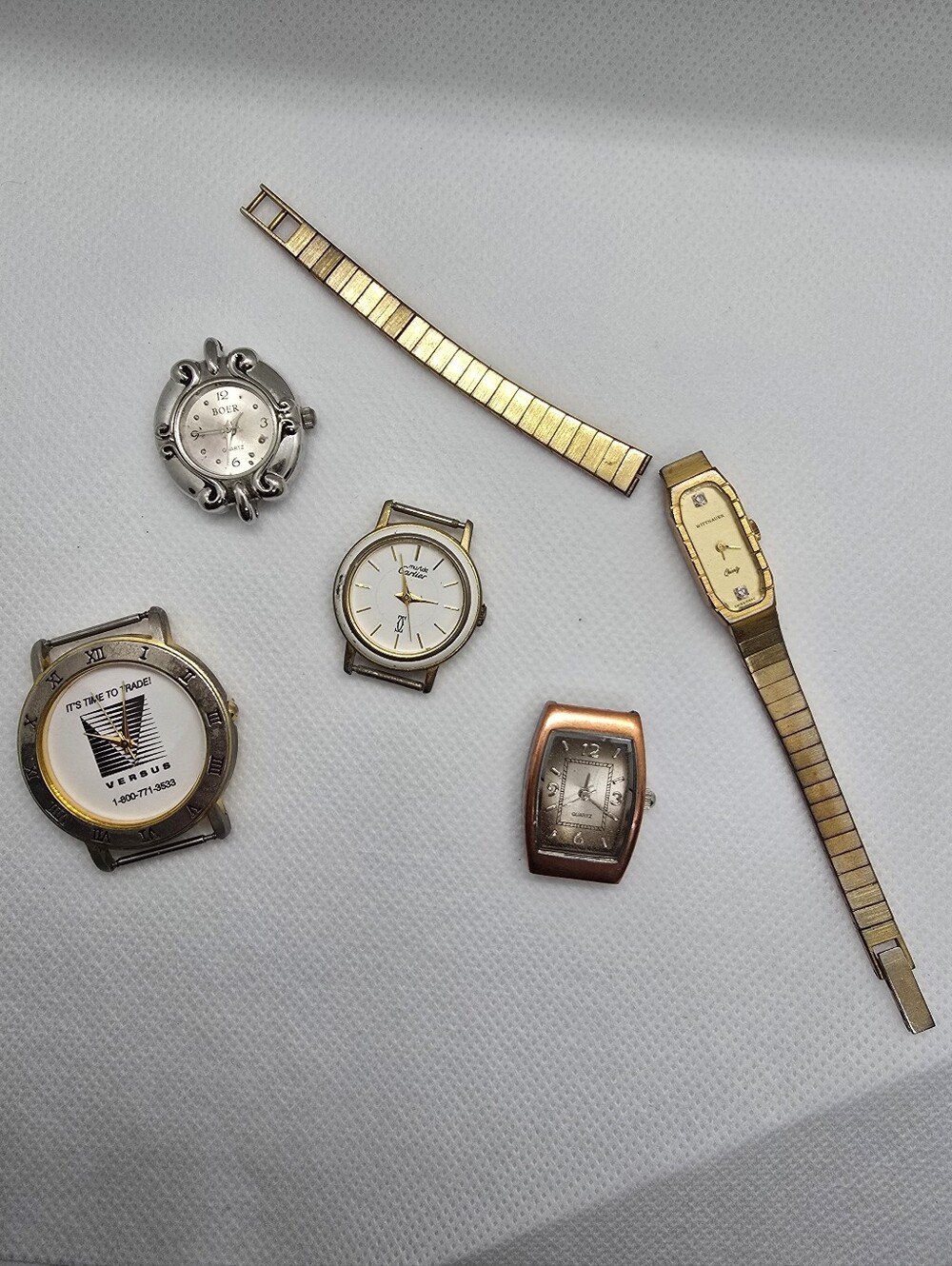 Mixed Assorted Watch Heads and Bands - Gold & Silver Tones